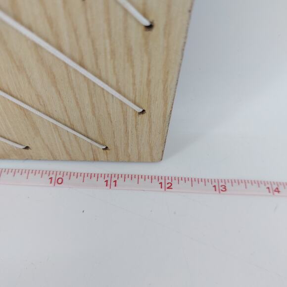 Wood & Elastic Board Wall Organizer Home Office Picture Postcards Notes - Picture 9 of 9